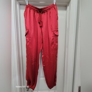 NWOT Ladies Red Fashion Jogger Pants